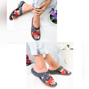 Chic Summer Floral Comfortable Sandals Size 39